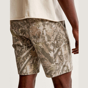 2024 New Design camouflage short jeans Printed Full Shorts Tree carpenter shorts 100% Cotton Multi Pocket straight cargo shorts