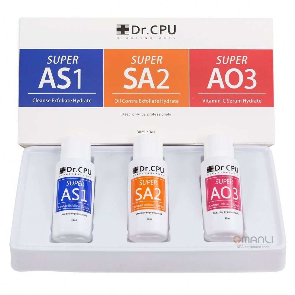 Dr CPU Face Beauty Personal Care Hydra Machine Aqua Peel Solution As1 Sa2 Ao3 Facial Special Solution