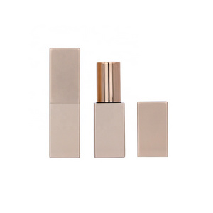 Luxury rose gold square magnetic lipstick empty case and tube aluminum unique lipstick tubes high end lipstick container