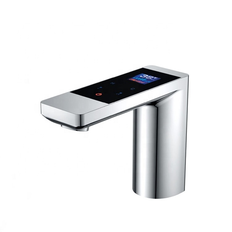 OMASA high-tech smart touch electric sensor big LED  deck mounted basin faucet