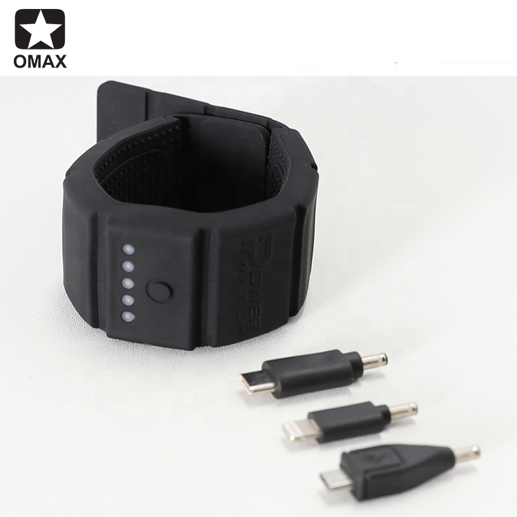 Omax USB Powerbank Charger 1500mah Portable Wearable Bracelet Power Bank