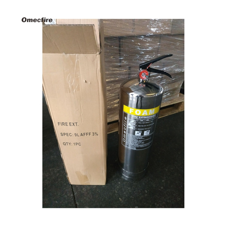 9l Stainless Steel Afff3% Fire Extinguishers Wet Chemical Fire Extinguisher For Sale