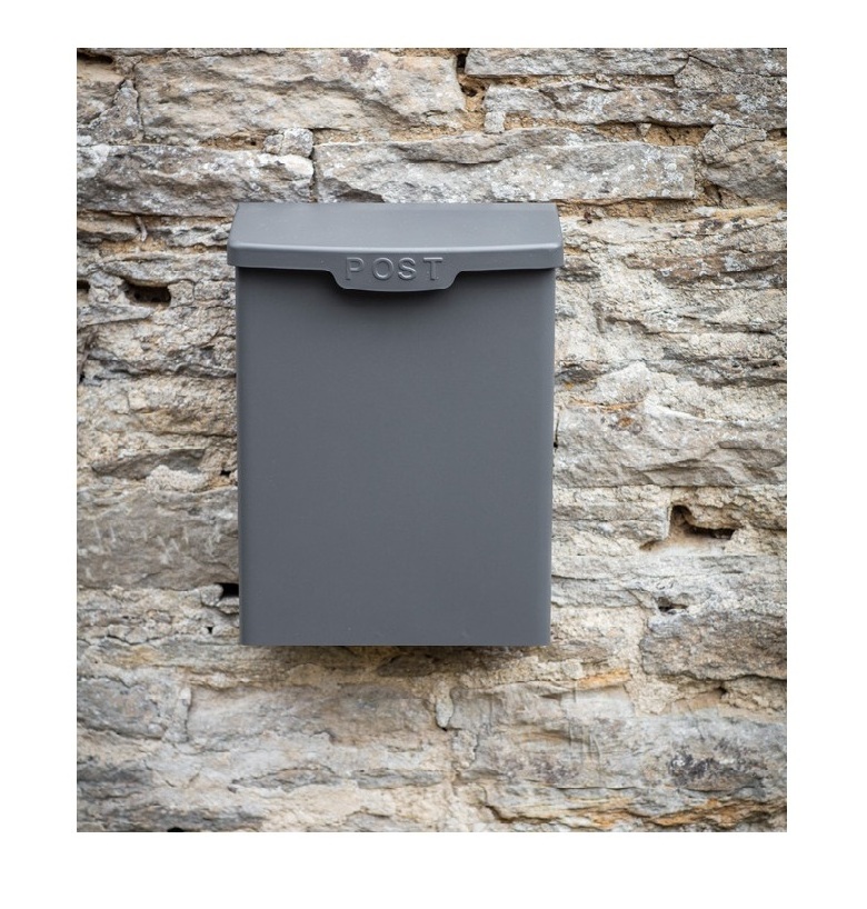 metal residential mailboxes/ outdoor silver wall mount mailboxes/ stainless steel wholesale mailboxes