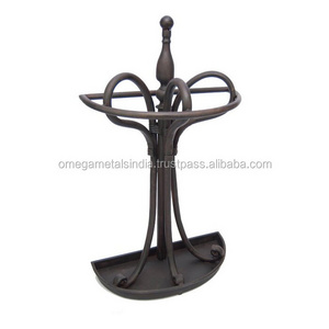 Black Finished Iron Umbrella Holder Antique Home and hotel decorative Umbrella holder stand wholesale Wholesaler & Manufacturer