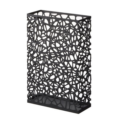 Webbed pattern Rectangular Slim Black Umbrella Stand customized shape and size umbrella stand at affordable price