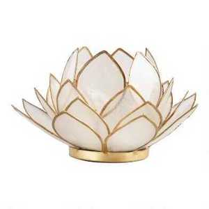 Lotus Shape Christmas Metal Tea Light Votive Holder Wholesale New Design Christmas Decor Metal Tea Light votive Holder