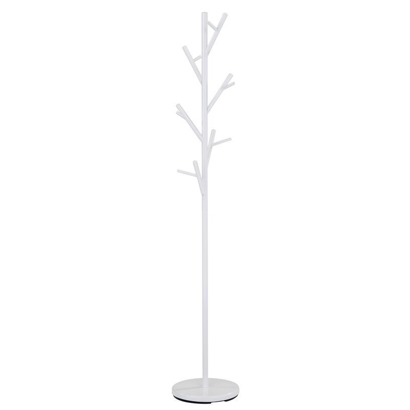 Coat Stand Stand white Heavy Duty Hooks Hanger Rack for Coats