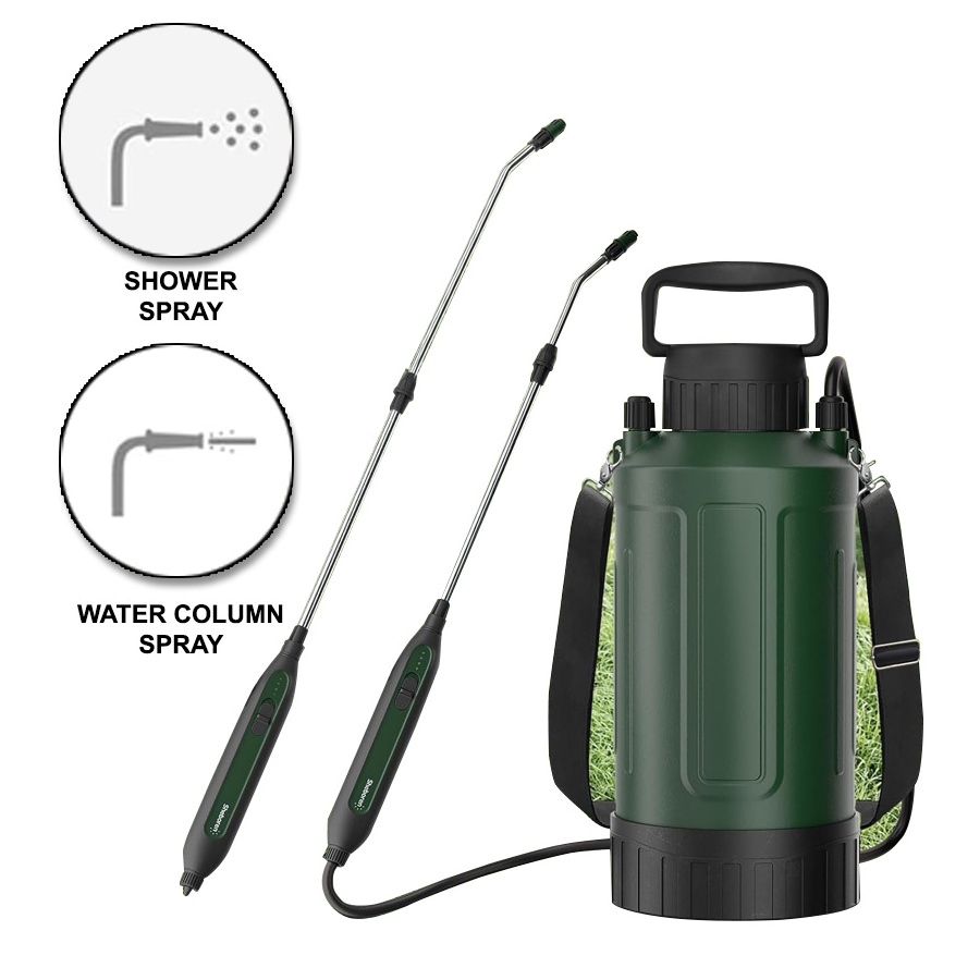 6L Electric Sprayer with USB Charging Handle Capacity Adjustable Nozzle with Shoulder Strap for Garden Lawn and Cleaning