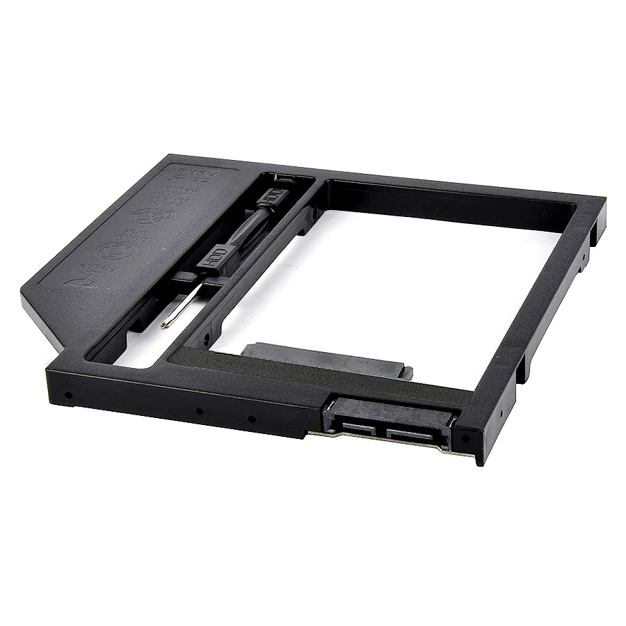 MAC BOOK CADDY 9mm SATA 2nd HDD SSD Hard Drive Caddy for Laptop CD / DVD-ROM Optical Bay