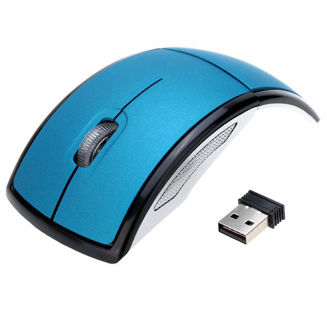 2.4GHz Wireless Optical USB Foldable Arc Mouse for Laptop Computer PC