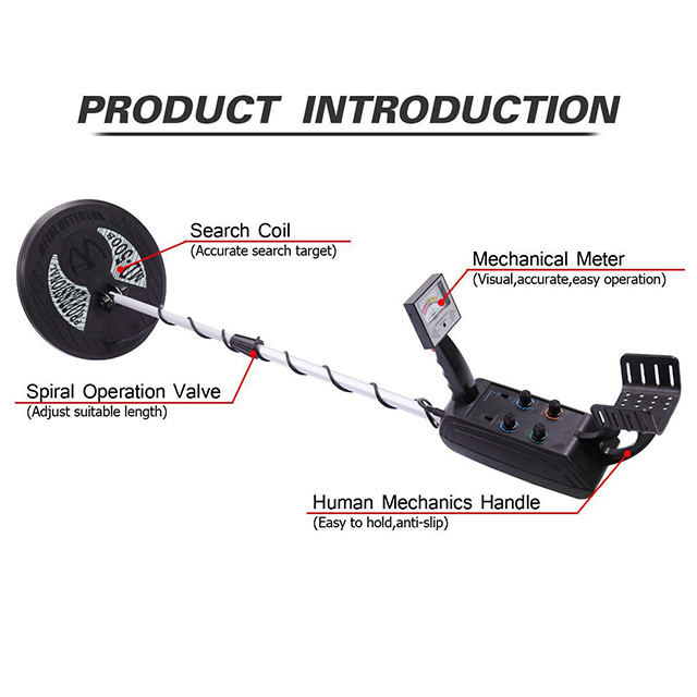 MD5008 Ground Searching Metal Detector /Gold Detector /Treasure Hunter Testing equipment for Gold Coins