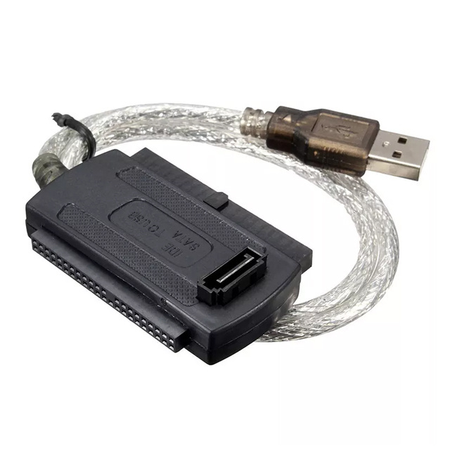 USB 2.0 To SATA/IDE Data Hard Drive Cable For HDD Power Converter Adapter