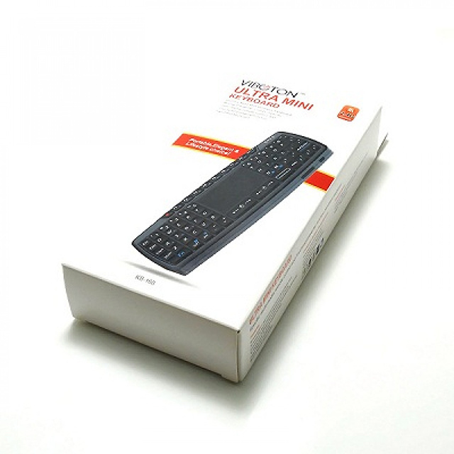 2.4GHZ Wireless PC Keyboard With Touchpad Laser Pointer