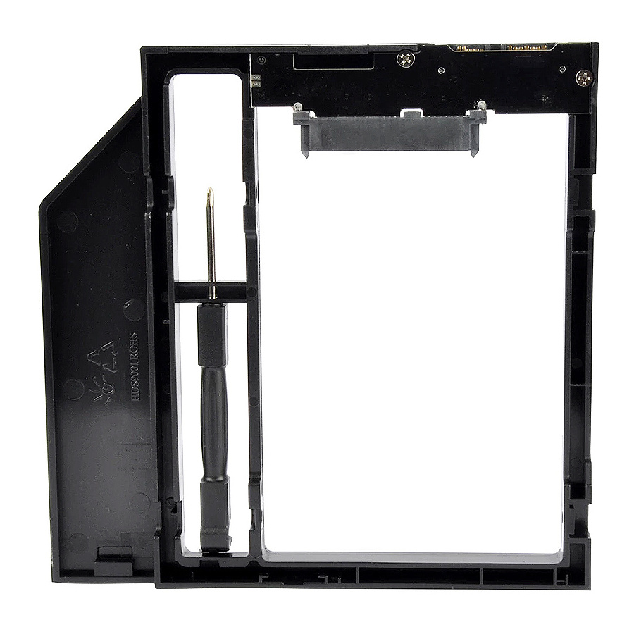 MAC BOOK CADDY 9mm SATA 2nd HDD SSD Hard Drive Caddy for Laptop CD / DVD-ROM Optical Bay