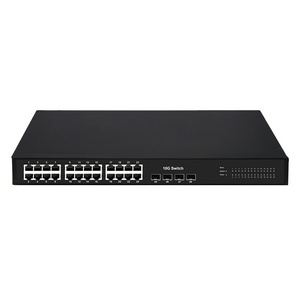 l2 managed switch 24 rj45 port 1000M 4 SFP 10G switch  BCM chip series 4 integrated 10 gigabit ports  128G backplane bandwidth