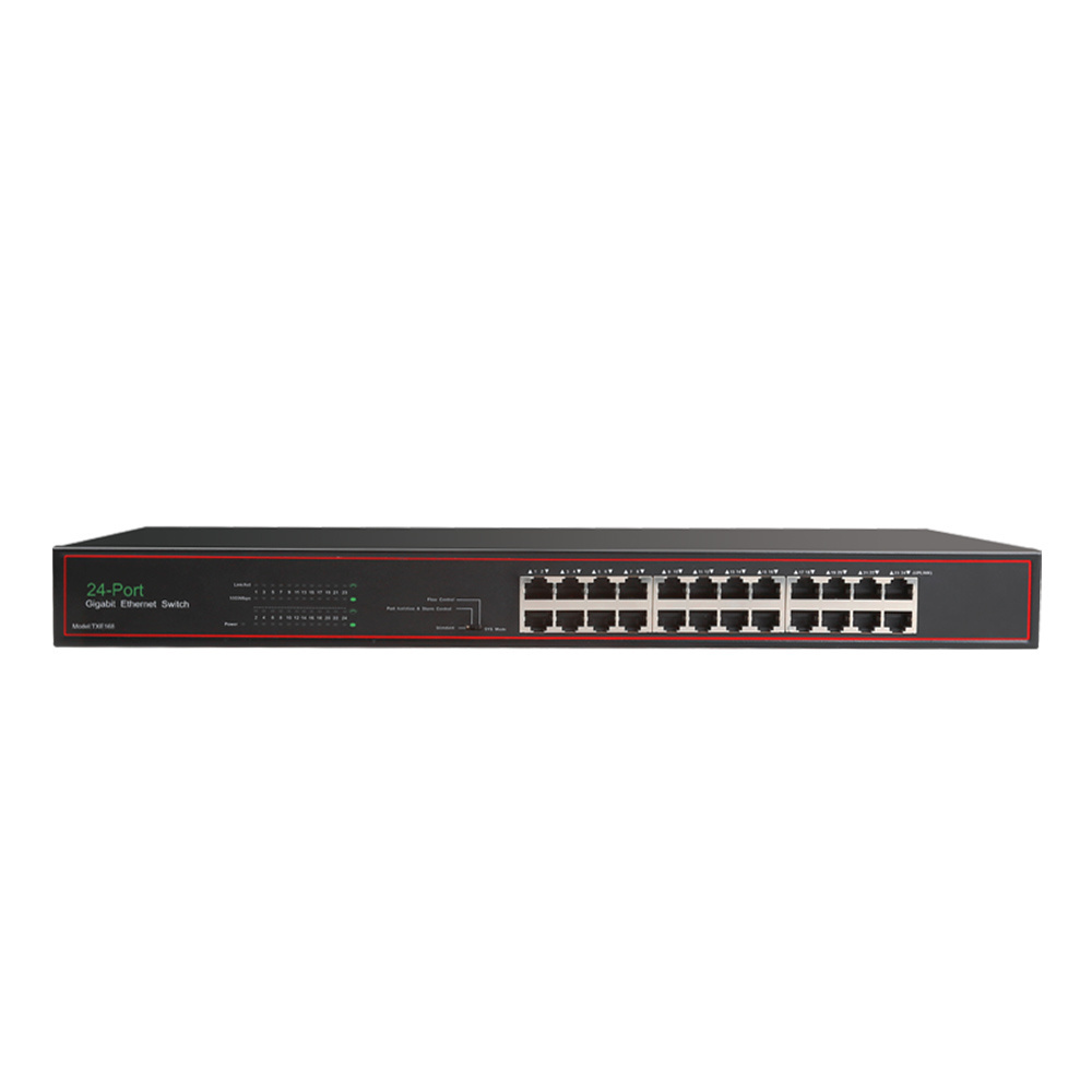 Oem Factory L2 Layer 2 Managed 24 Port Gigabit Poe Switch 4 Sfp Ports Network Switch 802.3af At