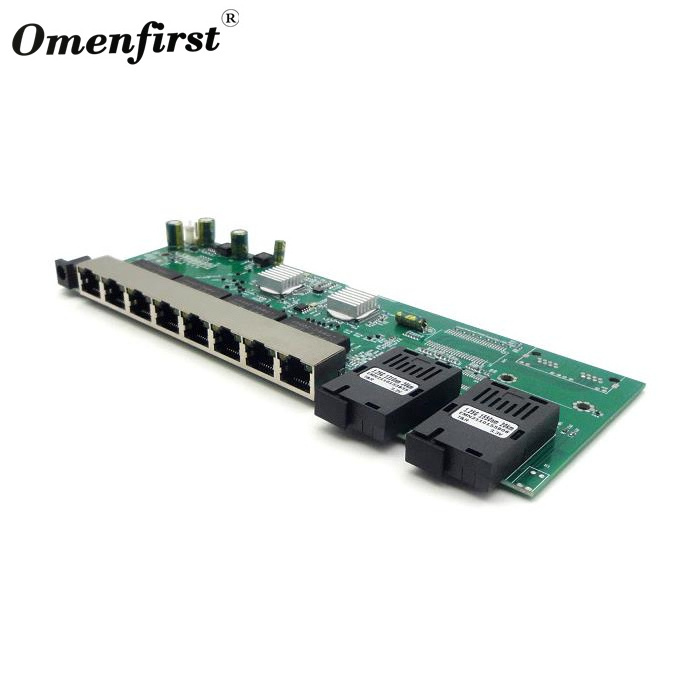 FTTH/FTTP 1.25G 3km Fiber Ethernet Switch Reverse POE Switch with 8 Port Support 24-48V Passive POE compliant PSD and PD