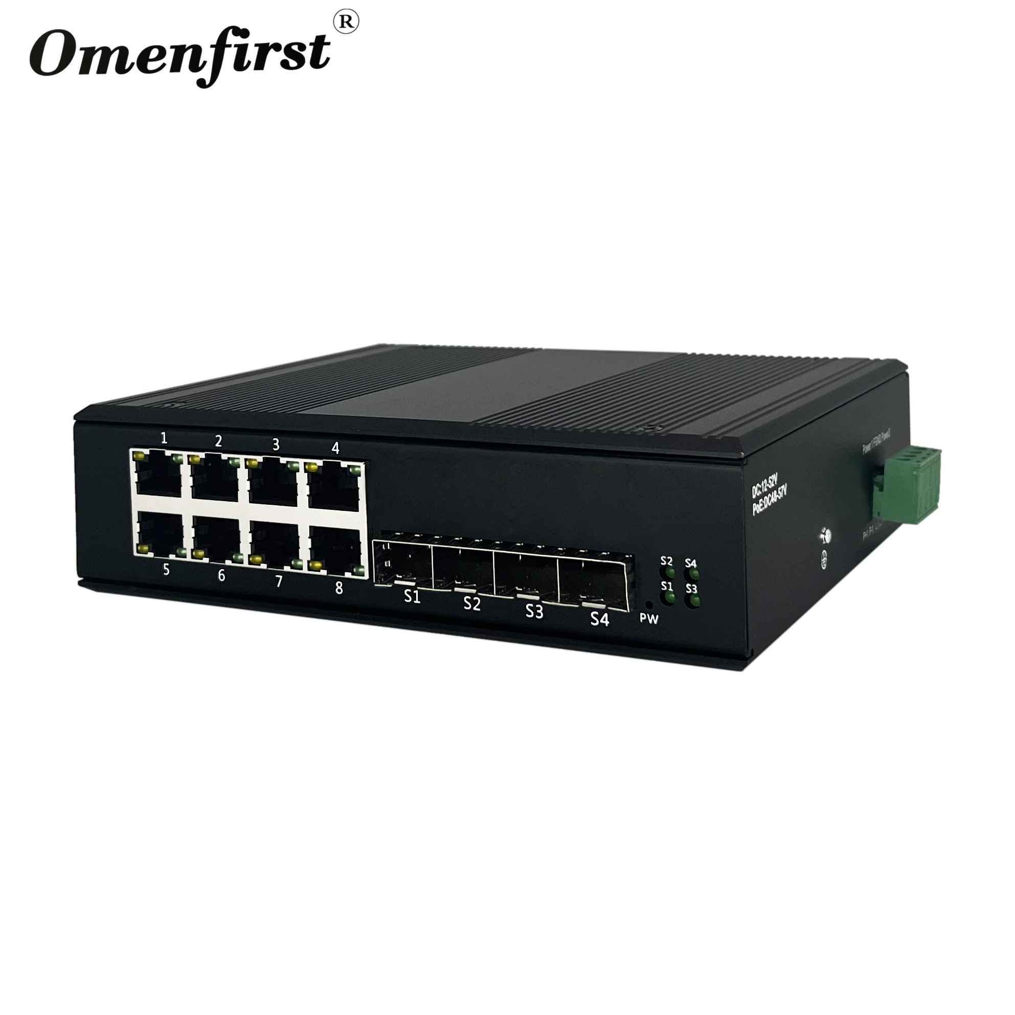 industrial switch 8 port 4 sfp ruggednet industrial poe fiber switches gigabit ethernet network industrial switch din rail