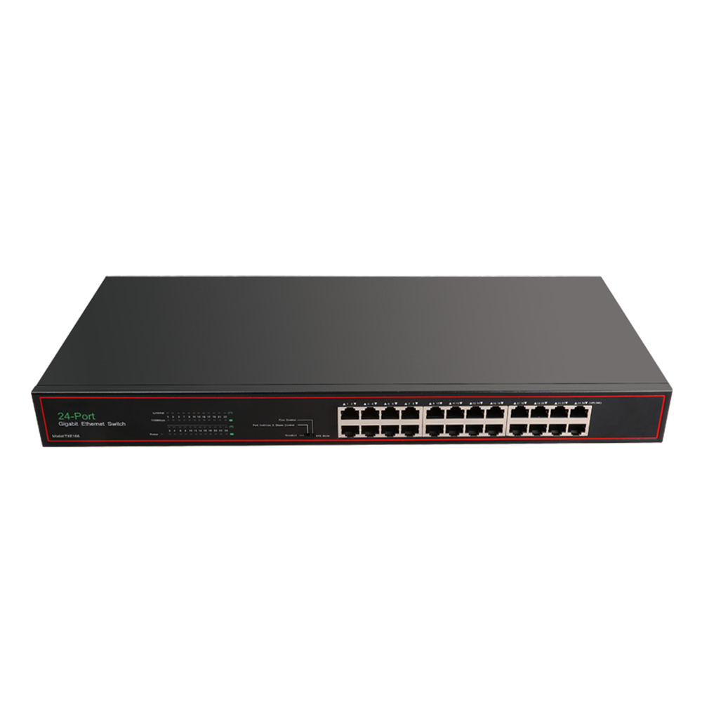 Oem Factory L2 Layer 2 Managed 24 Port Gigabit Poe Switch 4 Sfp Ports Network Switch 802.3af At