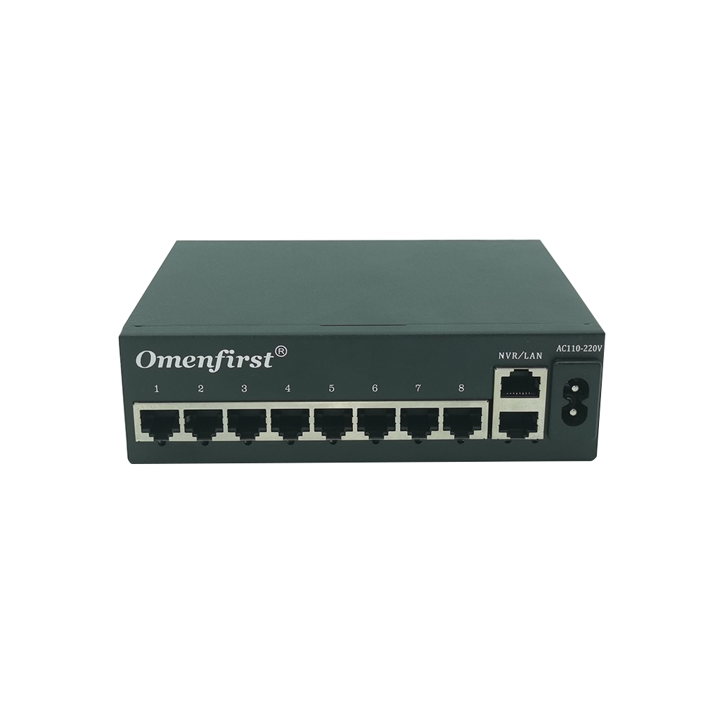 2 SFP Uplink POE Switch Outdoor Industrial Data Switch 8 Network  Switch Port POE