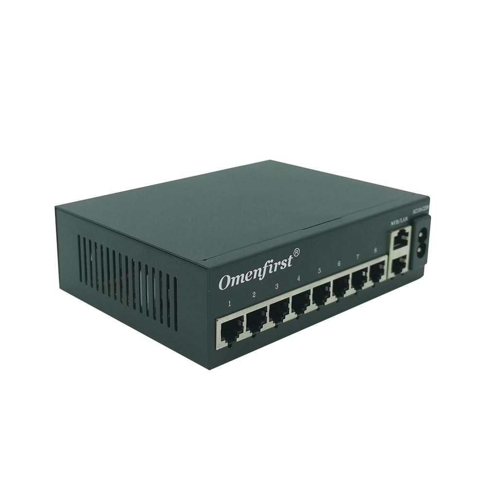 2 SFP Uplink POE Switch Outdoor Industrial Data Switch 8 Network  Switch Port POE