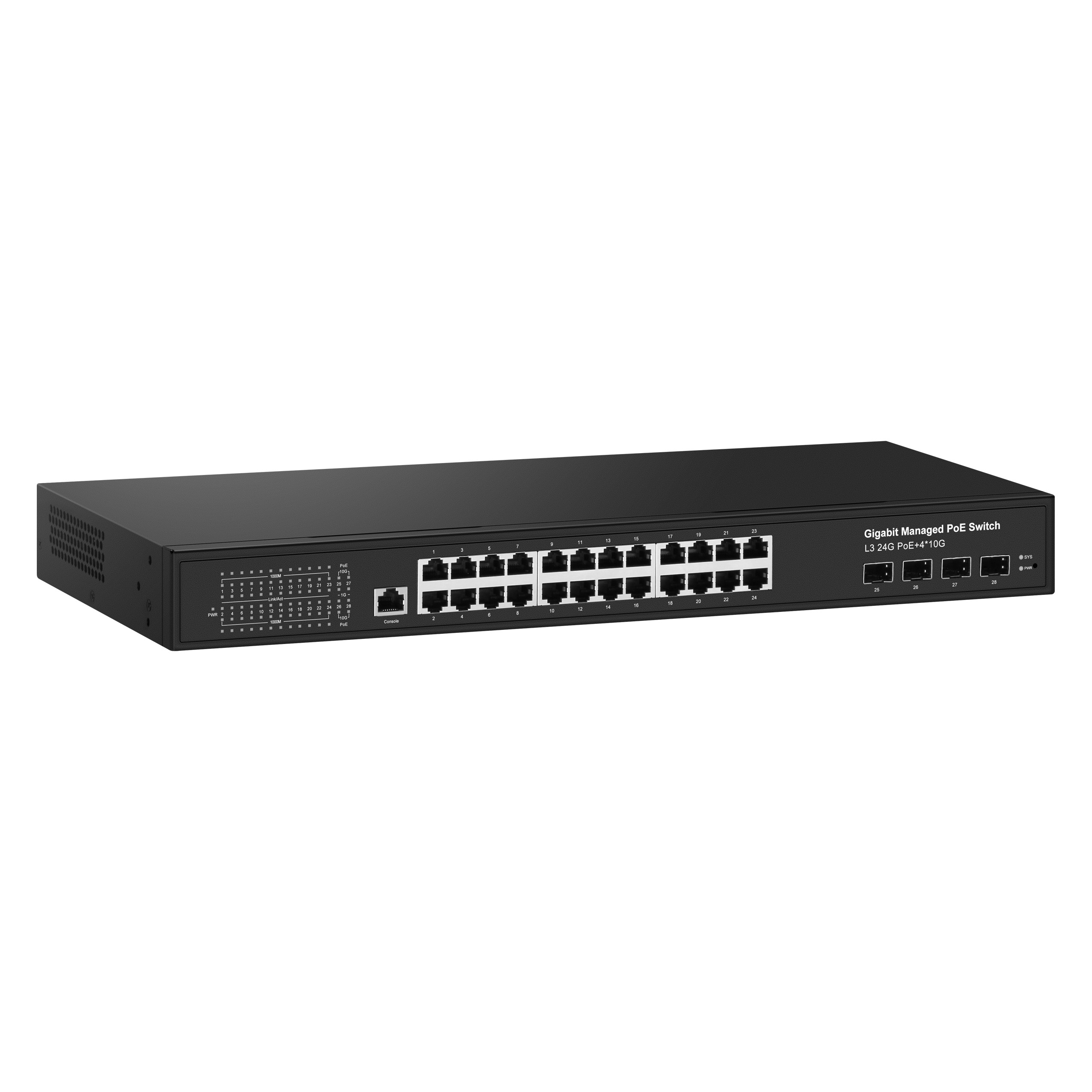 L3 switch 24 ports 1000Mbps POE switch 4 port 10G SFP Managed network switch giga 24 port