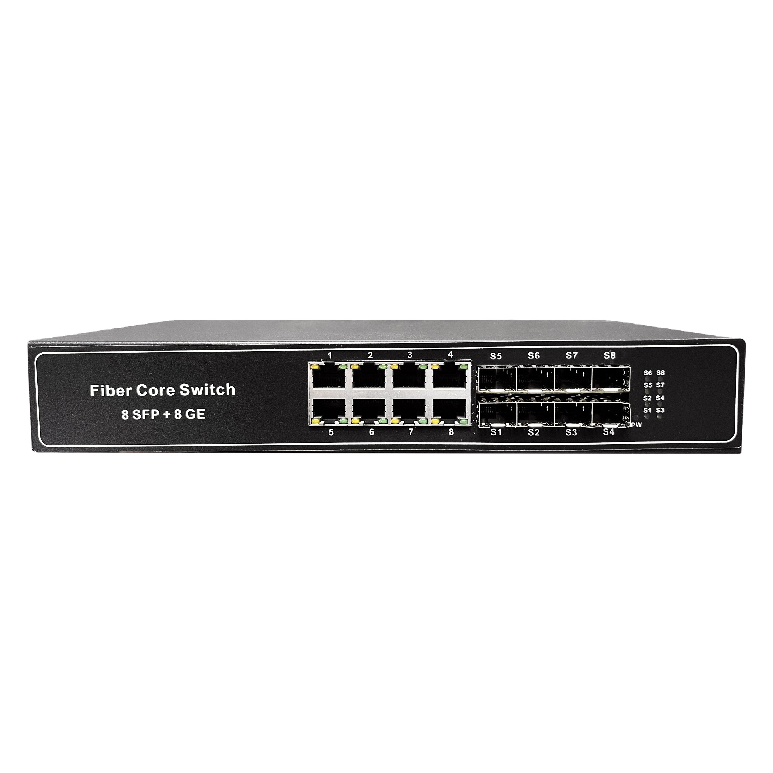 optical switch 8 SFP 8 RJ45 ports 1000Mbps optical core switch 16 port unmanaged network switch