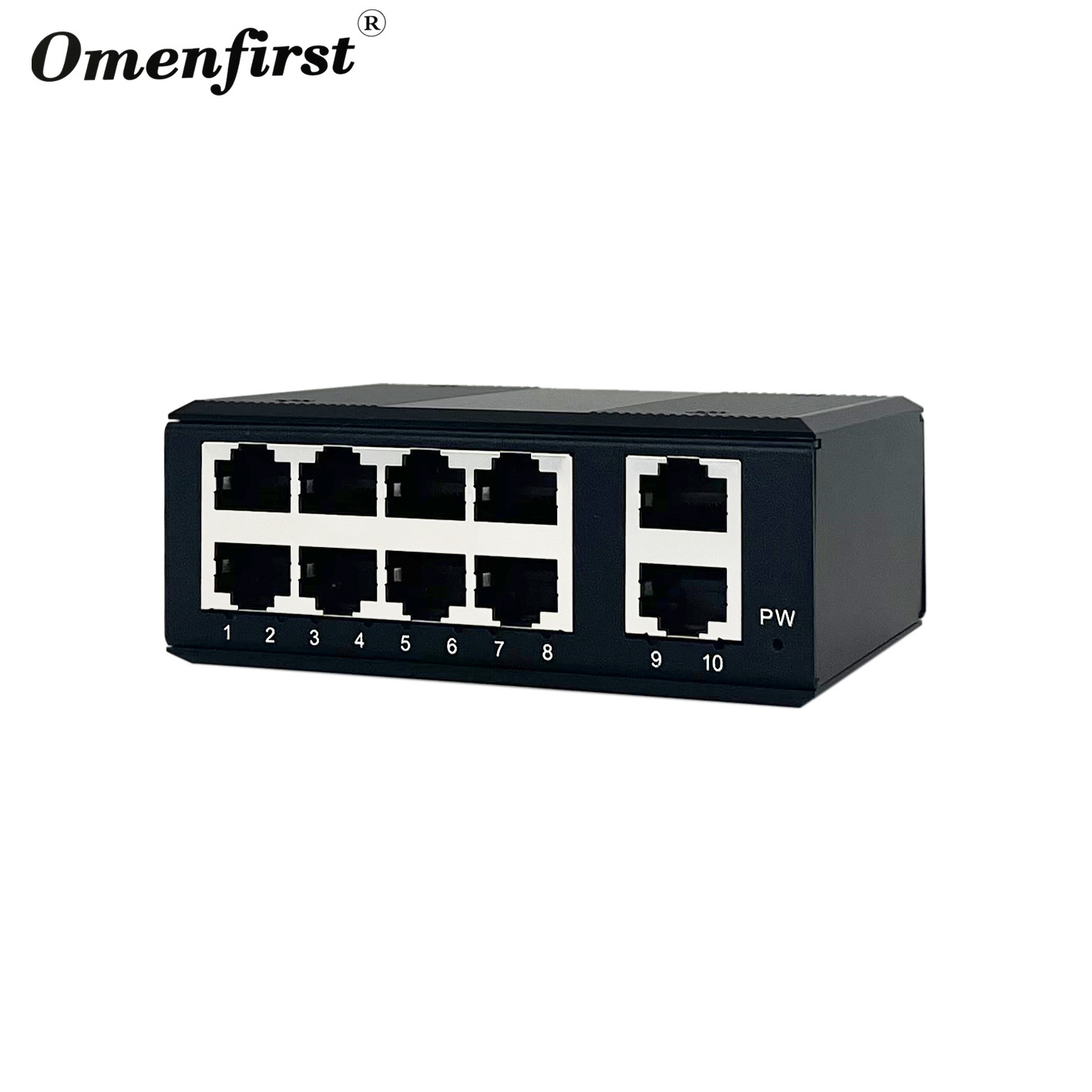 unmanaged industrial switch 8 port 10 100m POE switch DIN rail IP40 slim type metal case MINI switch