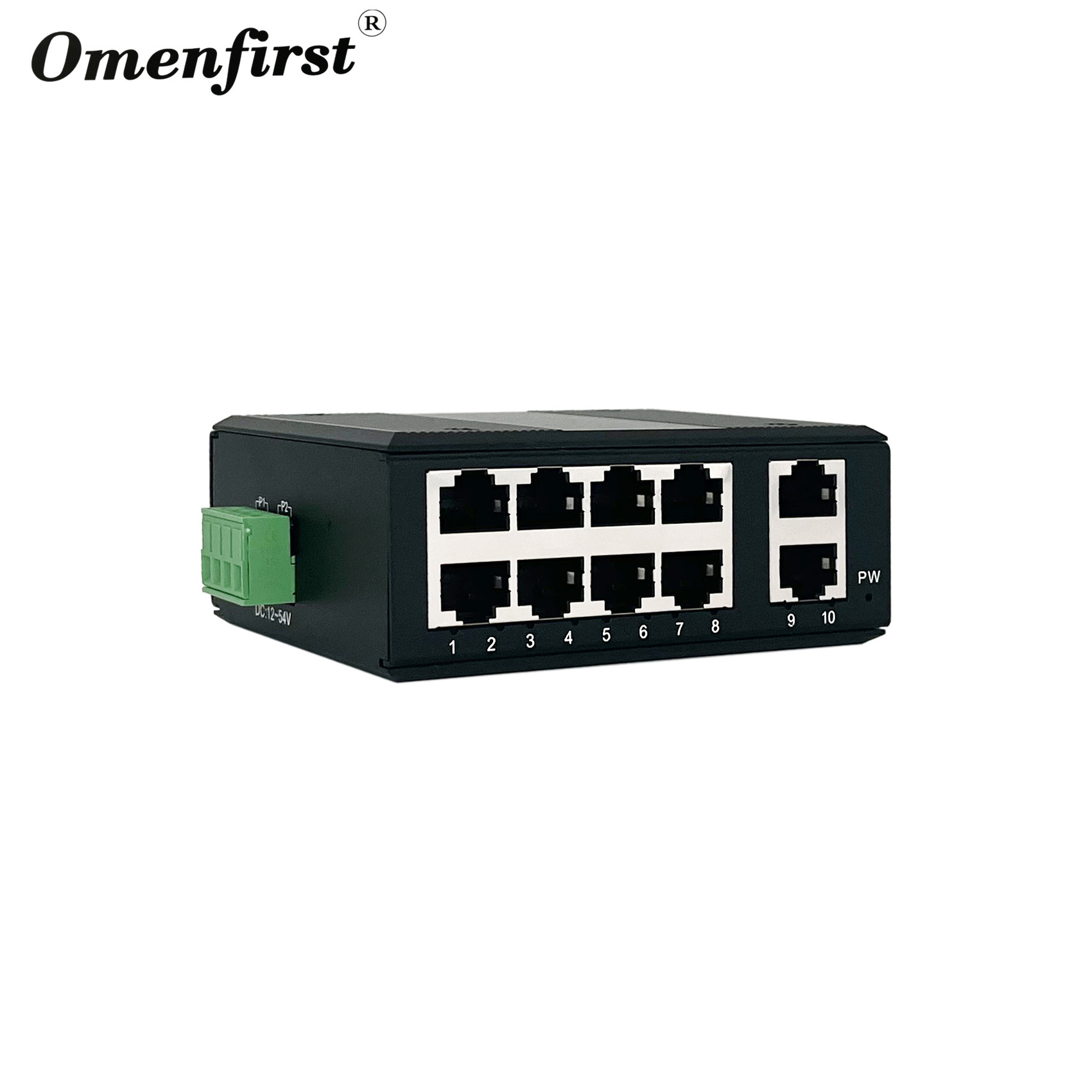 unmanaged industrial switch 8 port 10 100m POE switch DIN rail IP40 slim type metal case MINI switch