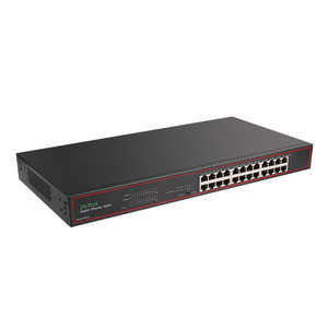 Oem Factory L2 Layer 2 Managed 24 Port Gigabit Poe Switch 4 Sfp Ports Network Switch 802.3af At