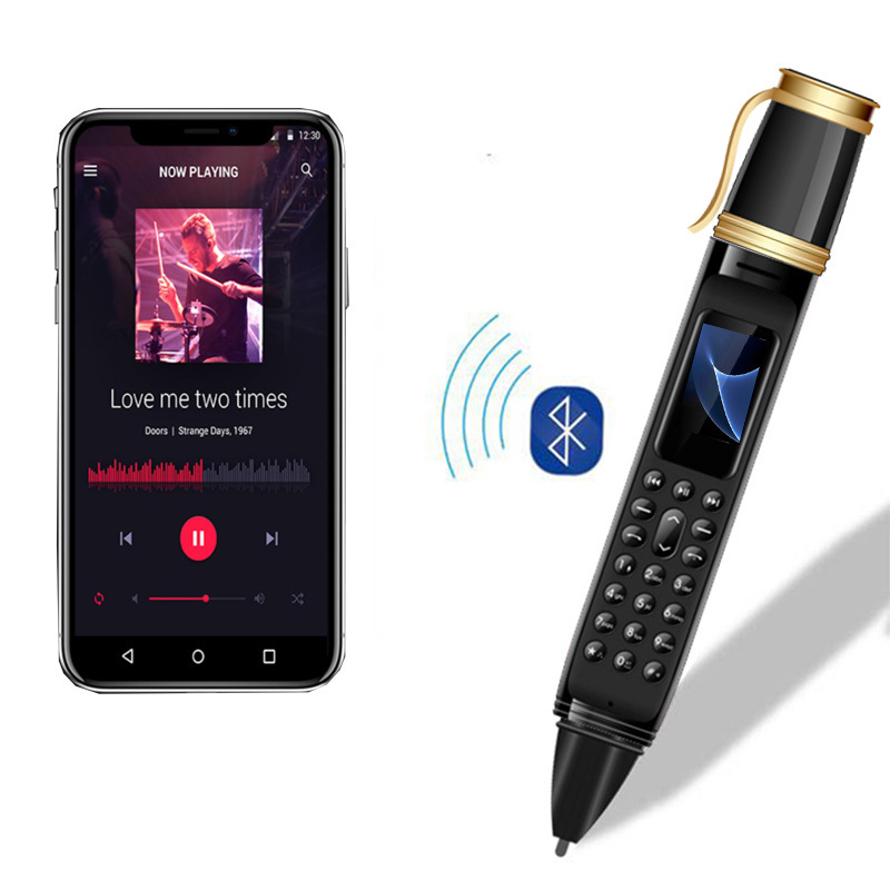 2022 new product BM111 0.96 Inch Screen Dual SIM Card GSM Pen Shaped Mobile Phone