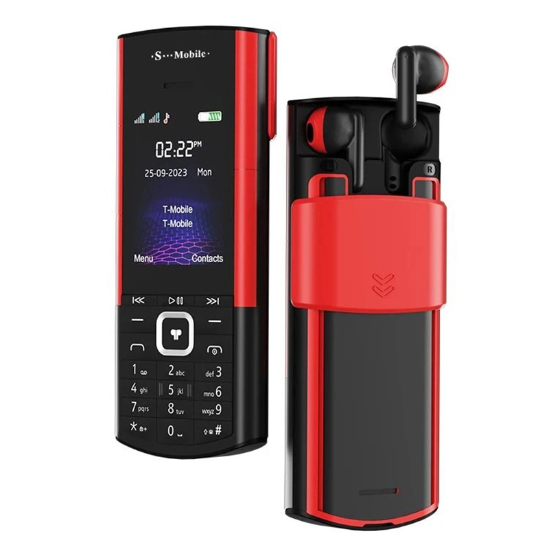 New Design S5710 2.4 inch Dual Sim 2G GSM  unlocked Button Feature Phone mobile phone with TWS earbuds