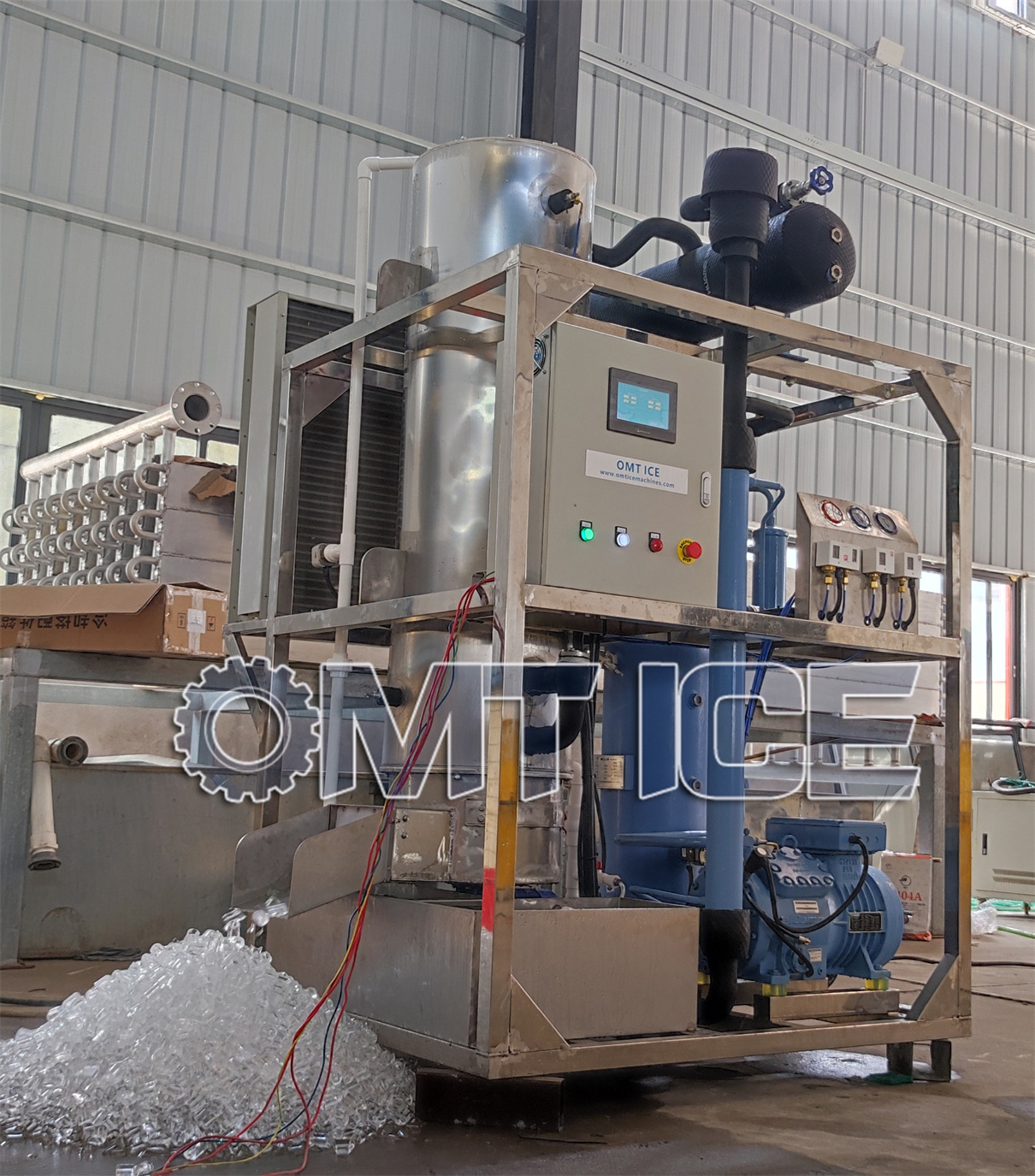 OMT 2Ton/24hrs Tube Ice Machine Hot Sale Ice Tube Maker Making Machine Factory Price