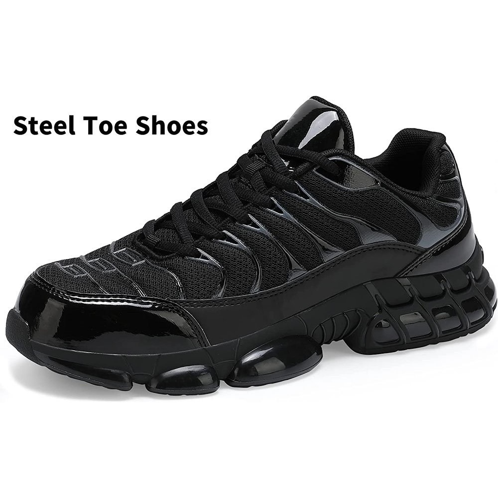 Steel Toe Sneakers for Men Indestructible Work Shoes Non Slip Safety Shoes Puncture Proof Composite Toe Shoes