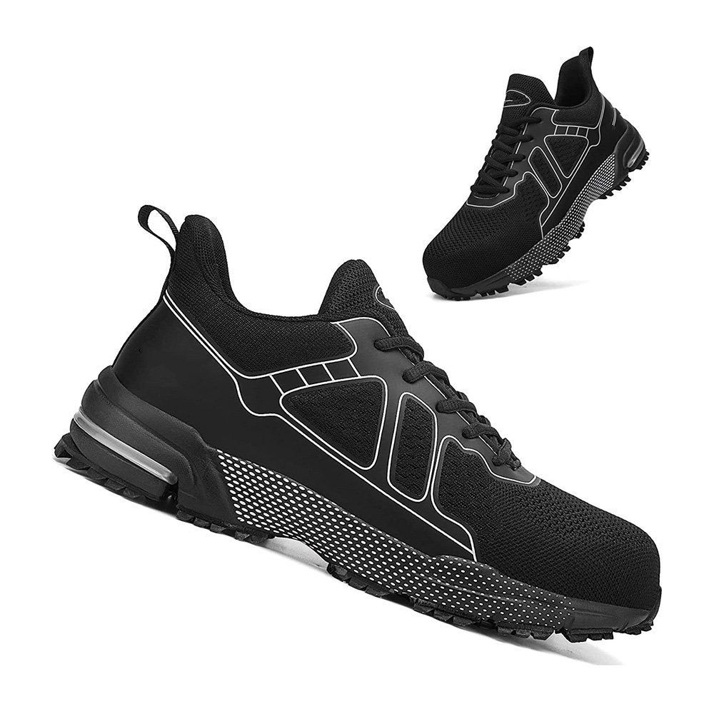 Shoes for Men Lightweight Breathable Wide Width Comfortable Safety Sneakers Construction Work Shoes