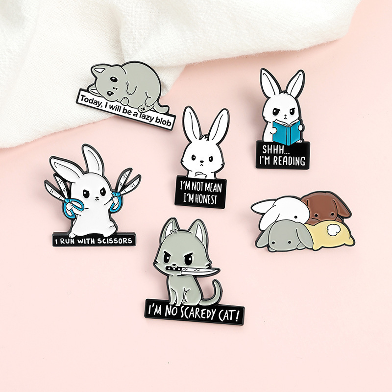 Custom Design Your Own Metal Crafts Cute Cartoon Anime Animal Enamel Pins