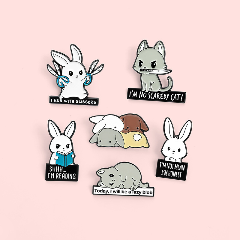 Custom Design Your Own Metal Crafts Cute Cartoon Anime Animal Enamel Pins