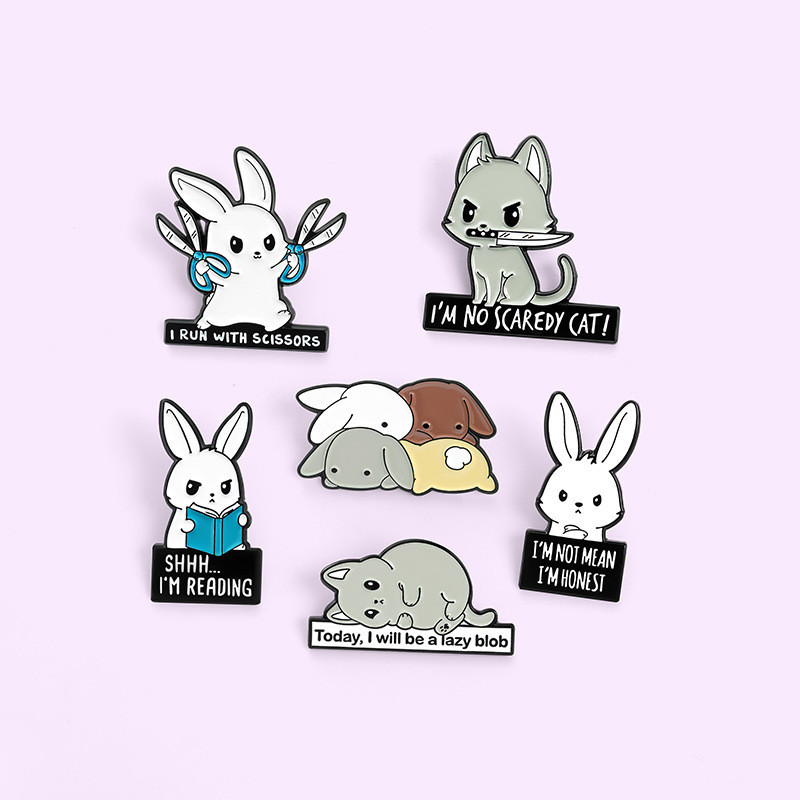 Custom Design Your Own Metal Crafts Cute Cartoon Anime Animal Enamel Pins