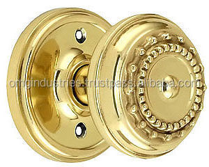 OMG Industries Solid Brass Knob on Back plate door plate handle cabinet pulls Kitchen hardware Drawer Pull Handle