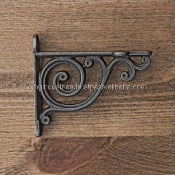 OMG Industries Decorative cast iron Shelving Brackets, Shelf Supports. Set of 2 brackets  8x8