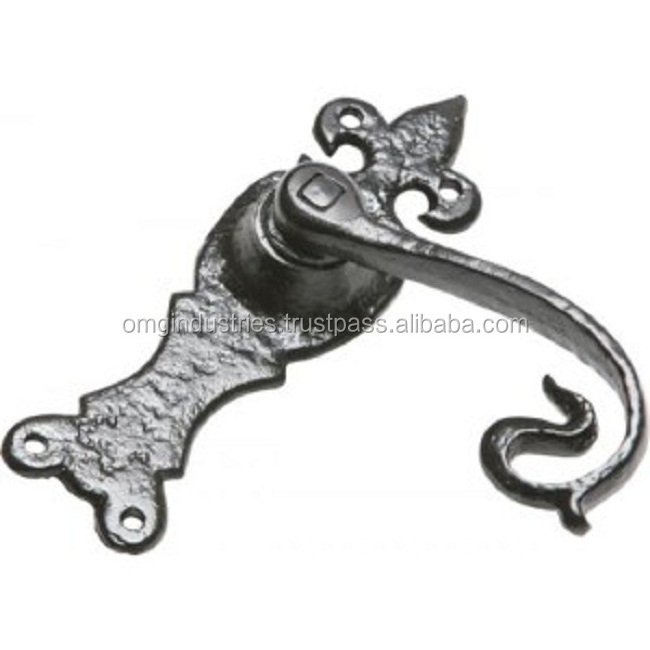 OMG Industries Cast iron Monkey Tell Door Handle Modern Metal Black Main Large Door Sliding Barn Door Handle