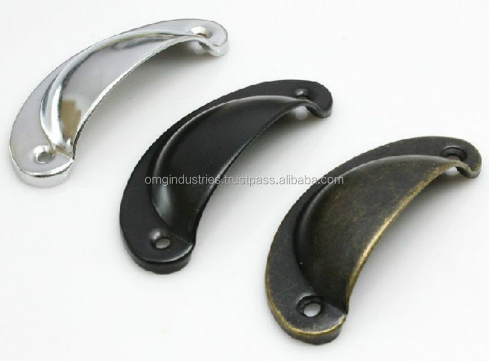 OMG Industries Polished Brass Furniture Drawer Cabinet Pull handle