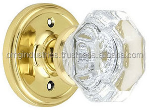 OMG Industries Solid Brass Knob on Back plate door plate handle cabinet pulls Kitchen hardware Drawer Pull Handle