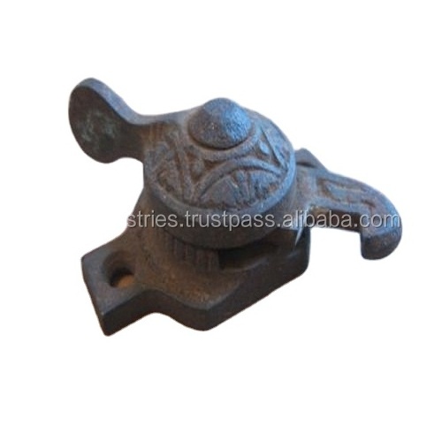 Cast Iron Locking Window Latch wrought iron door black gate ring