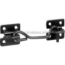 Cast Iron Furniture Plain rustic Black Antique knotted cabin hook And Eye Shed Gate Door Holder Latch