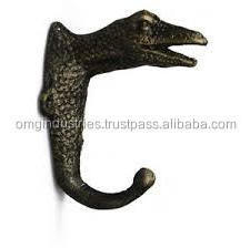 OMG Industries  Dinosaur Head Coat Hook Double ceiling Hanging Hanger Cast Iron Black Hat & Coat Hook