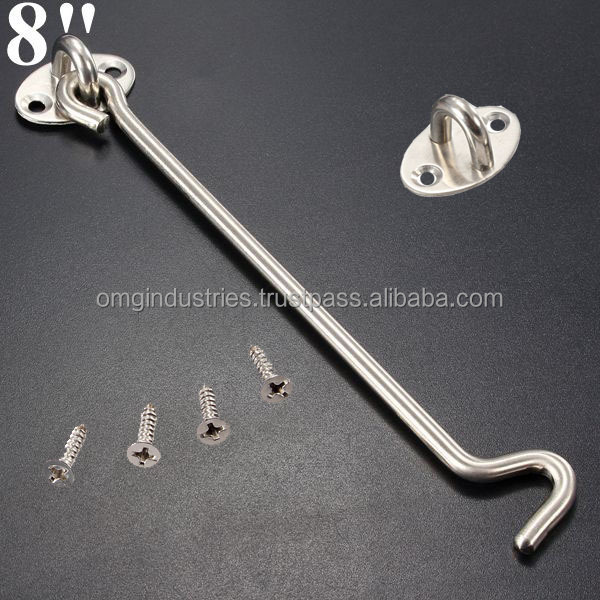 OMG Industries Window Hardware Safety Gate Window Latch Catch Hook Window Cabin Hook And Eye Support Stay Stopper