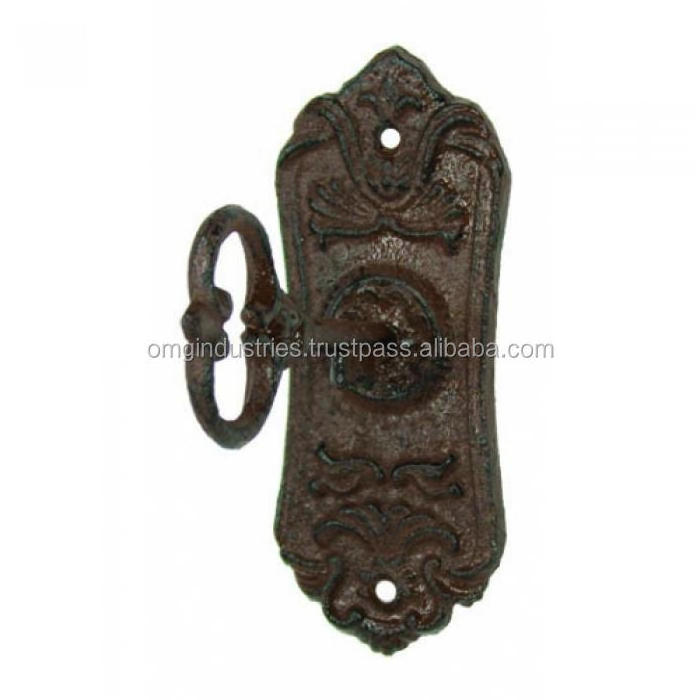 OMG Industries Antique White Cast Iron Key Hook Wall Mount Coat Hook Cast iron Black Hanging Hook