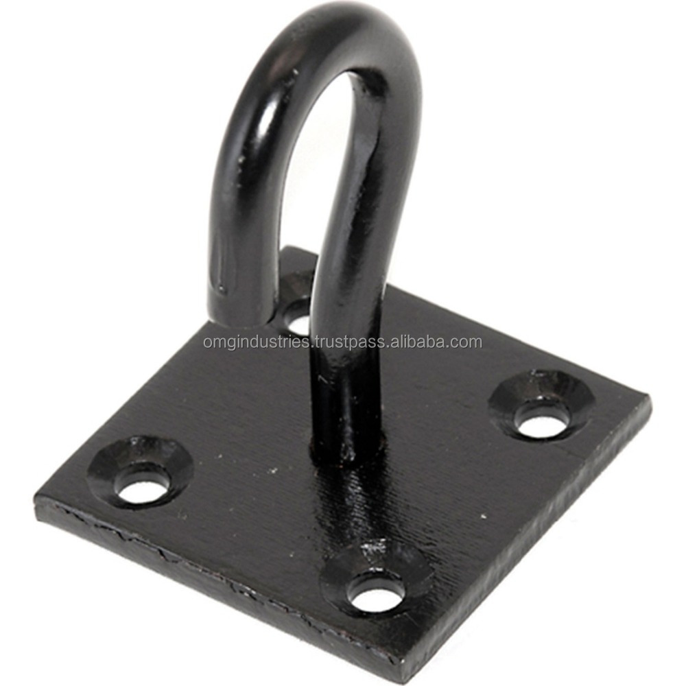 OMG Industries Cast Iron Black Ceiling Hook Solid Brass Hat & Coat Hook Bathroom Hanger Towel Hanging Hook