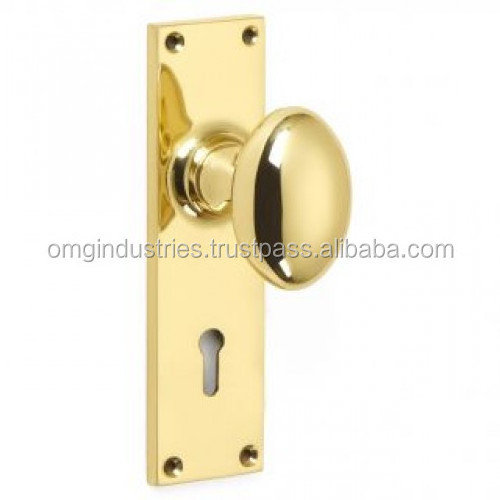 OMG Industries Solid Brass Knob on Back plate door plate handle cabinet pulls Kitchen hardware Drawer Pull Handle